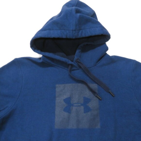 Under Armour Threadborne Hoodie Womens Medium Blue Loose Box Logo - Picture 4 of 6
